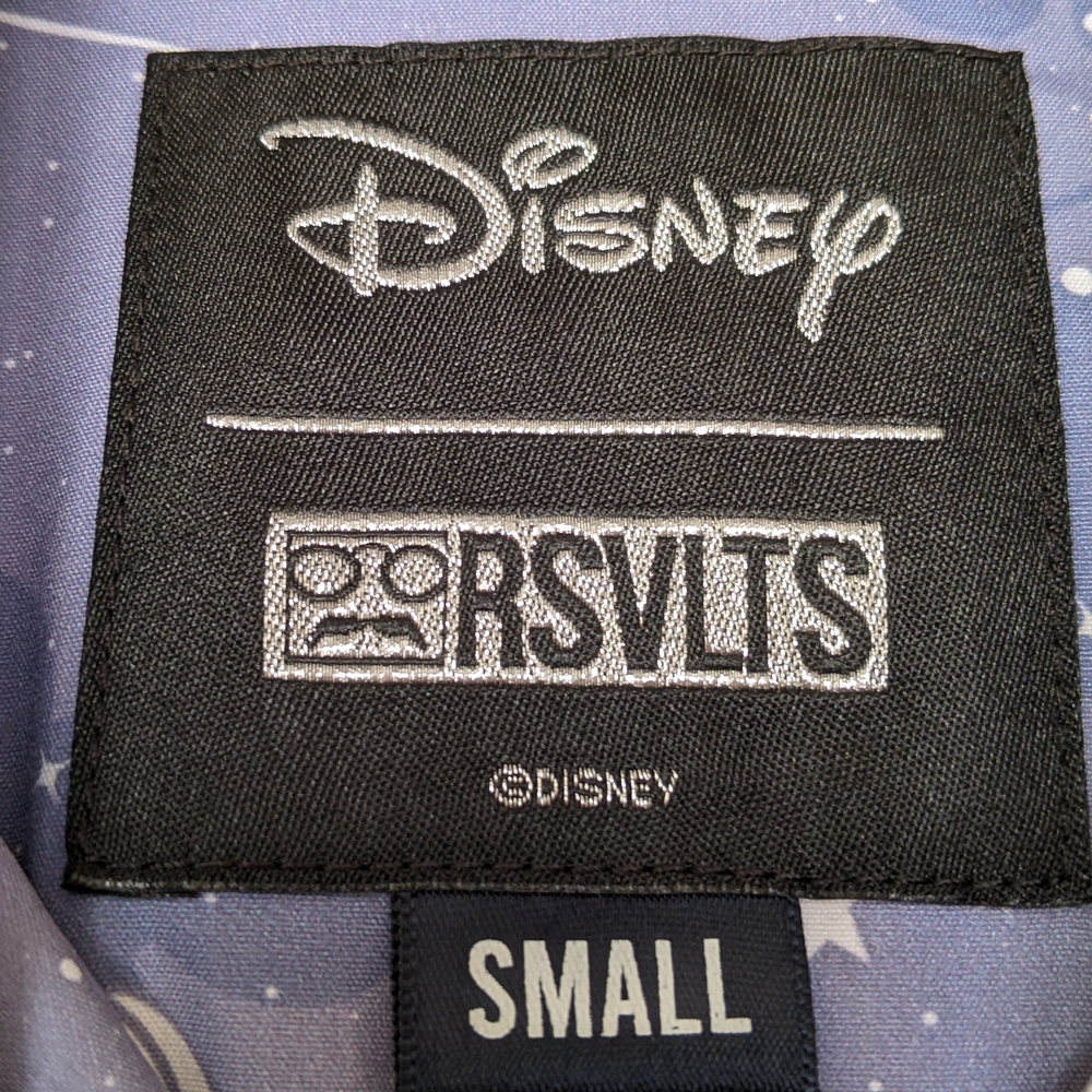 RSVLTS Men's Blue Mickey Mouse Button Down Shirt - Picture 3 of 3